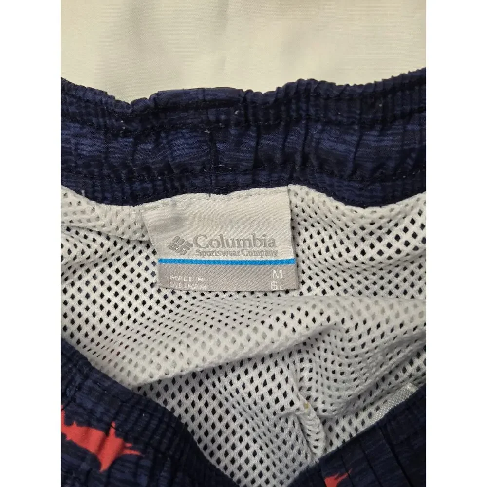 Columbia Omni-Shade fish print swim trunks